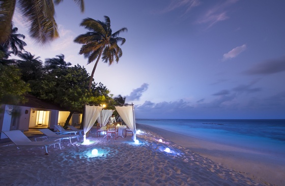 Diamonds Thudufushi Beach & Water Villas Бар На Пляже