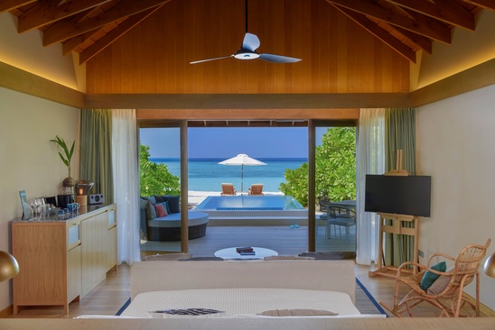 Emerald Faarufushi Resort & Spa Пляжная Вилла С Бассейном